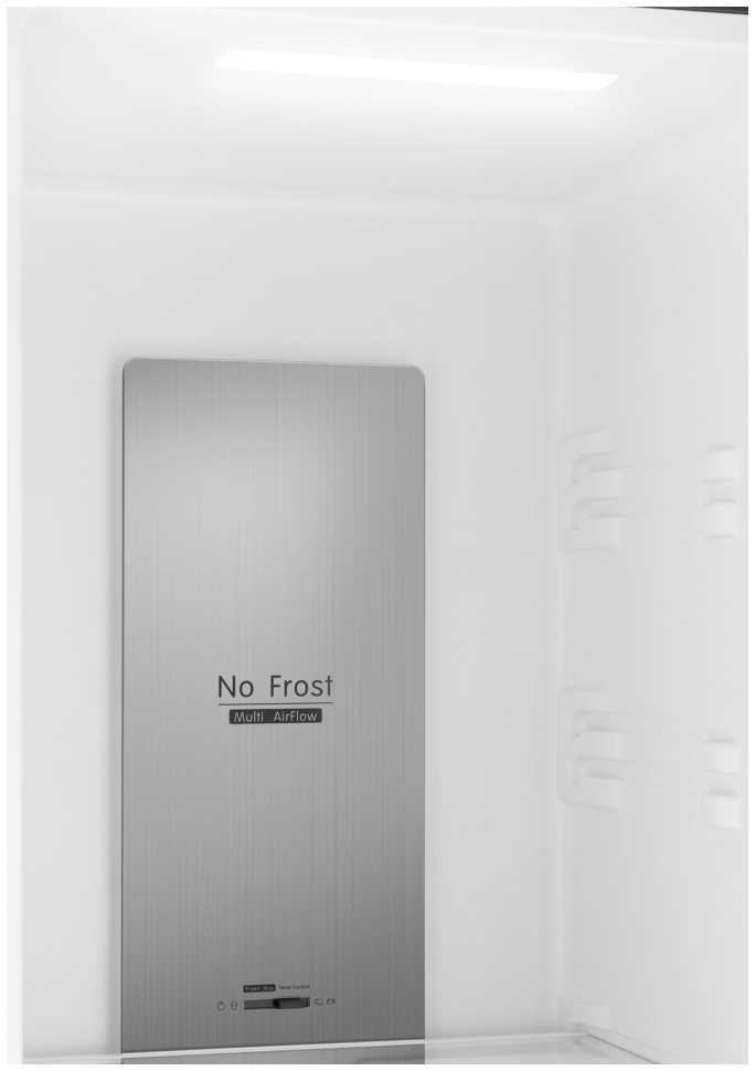 Двухкамерный холодильник Weissgauff WRK 195 D Full NoFrost Beige Glass