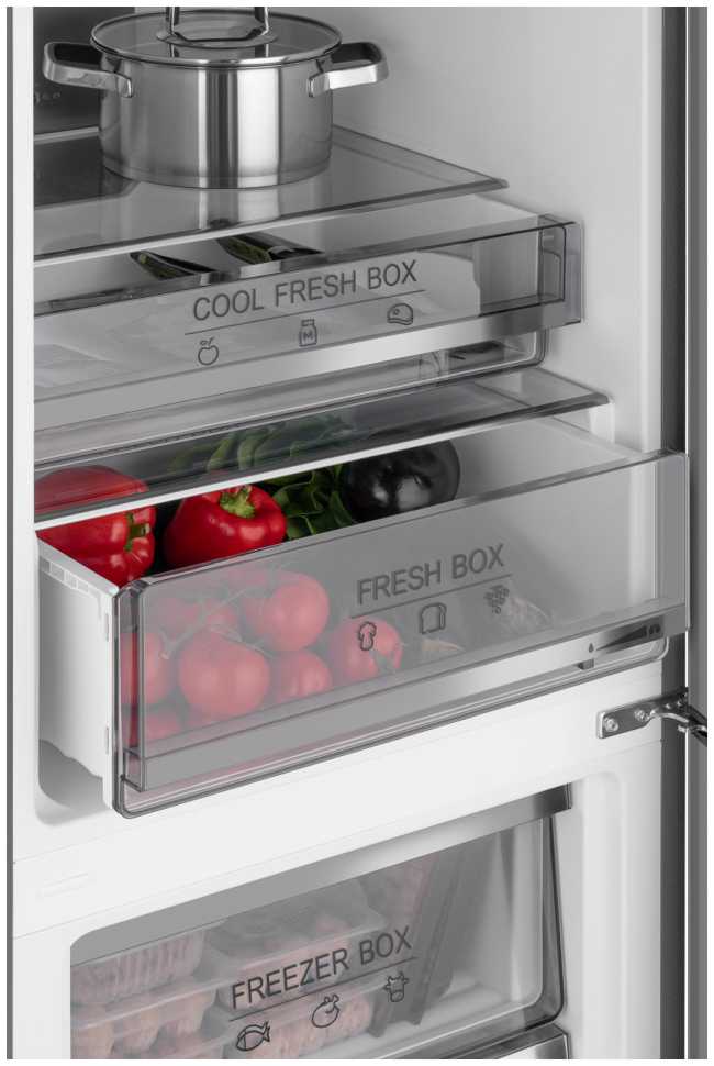 Двухкамерный холодильник Weissgauff WRK 195 D Full NoFrost Beige Glass
