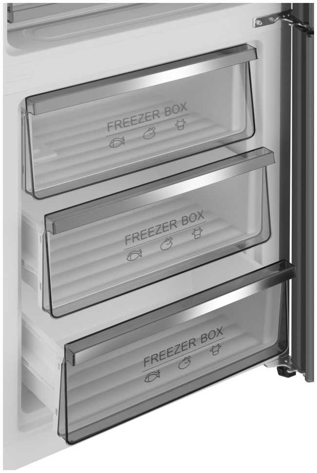 Двухкамерный холодильник Weissgauff WRK 195 D Full NoFrost Beige Glass