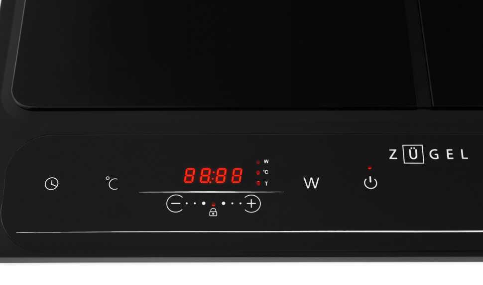 Настольная плита Zugel ZIH620B черная