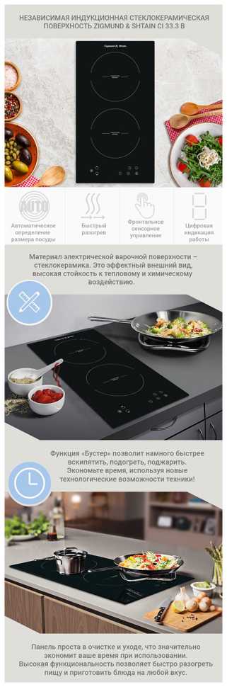 Электрическая варочная панель Zigmund & Shtain CI 33.3 B