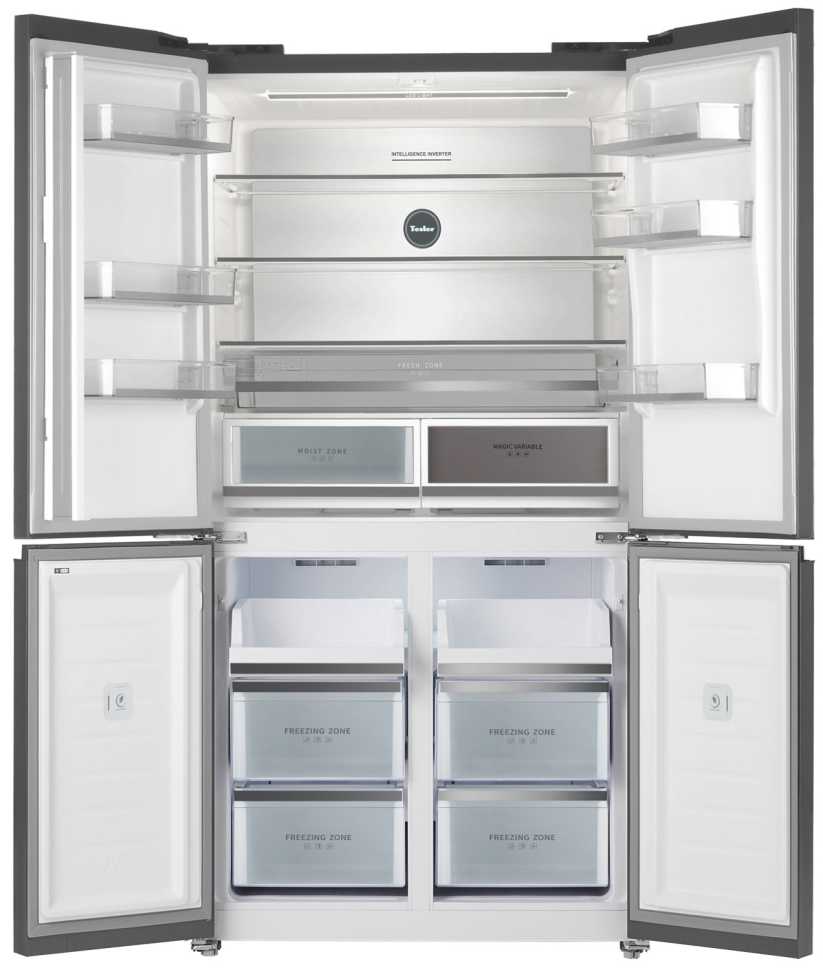 Многокамерный холодильник Tesler RCD-547BI SPARKLING GREY