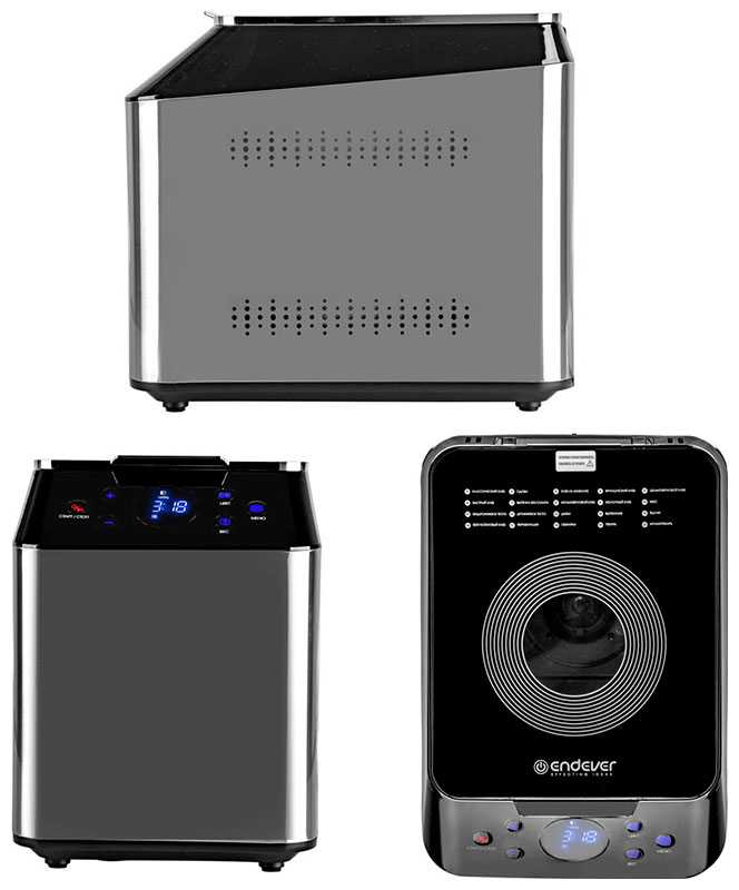 Хлебопечка Endever Skyline MB-64, стальной/черный