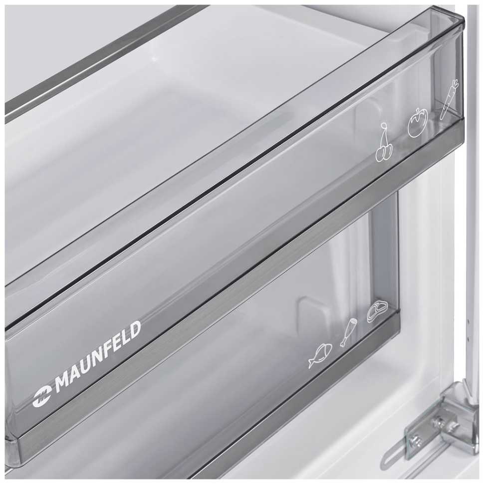 Встраиваемый однокамерный холодильник Maunfeld MBL177SWGR Inverter