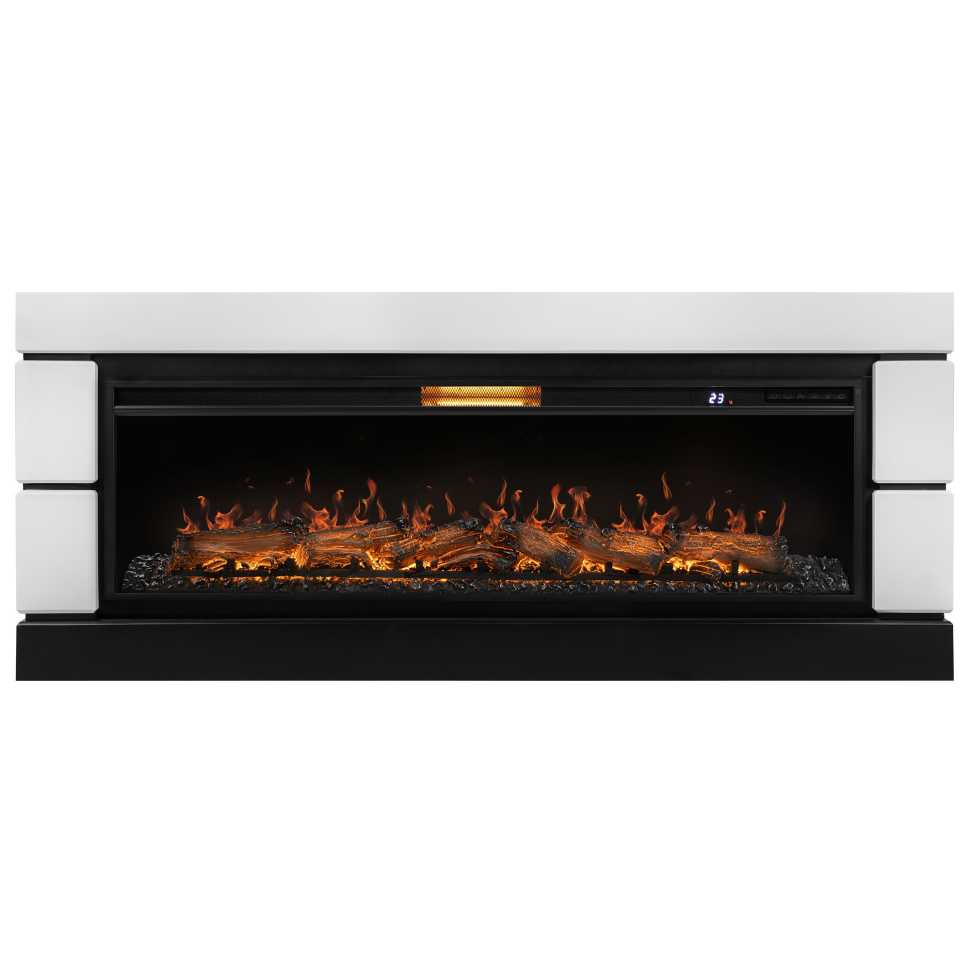 Каминокомплект: Очаг Royal Thermo Aurora RTFP/P-AR60LS, портал Moderno 60, белый