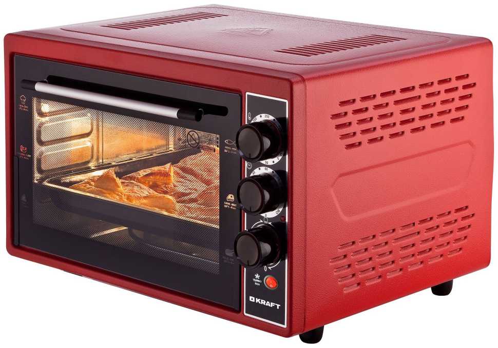 Электропечь Kraft KF-MO 3804 KR красный