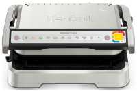 Гриль и шашлычница Tefal Optigrill 2 в 1 GC772D30, черный/серый
