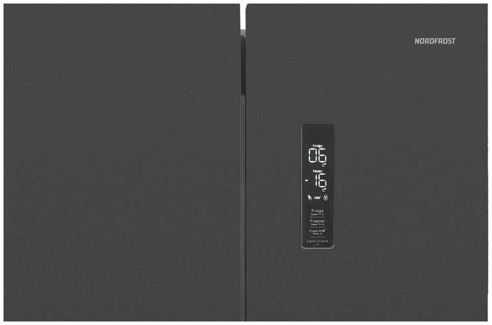 Многокамерный холодильник NordFrost RFQ 510 NFB inverter
