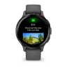 Умные часы Garmin Venu 3S серый с темно-серым безелем