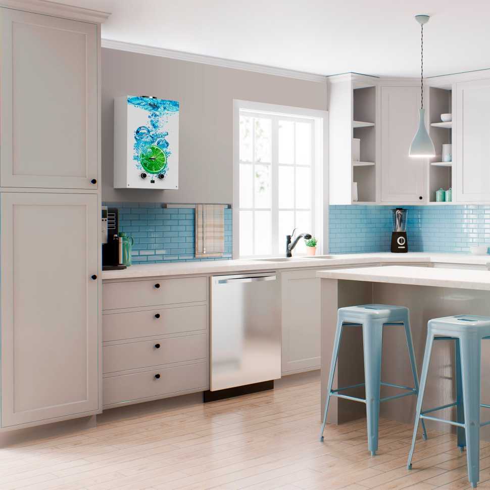 Колонка газовая Ballu GWH 10 Fiery Glass Lime
