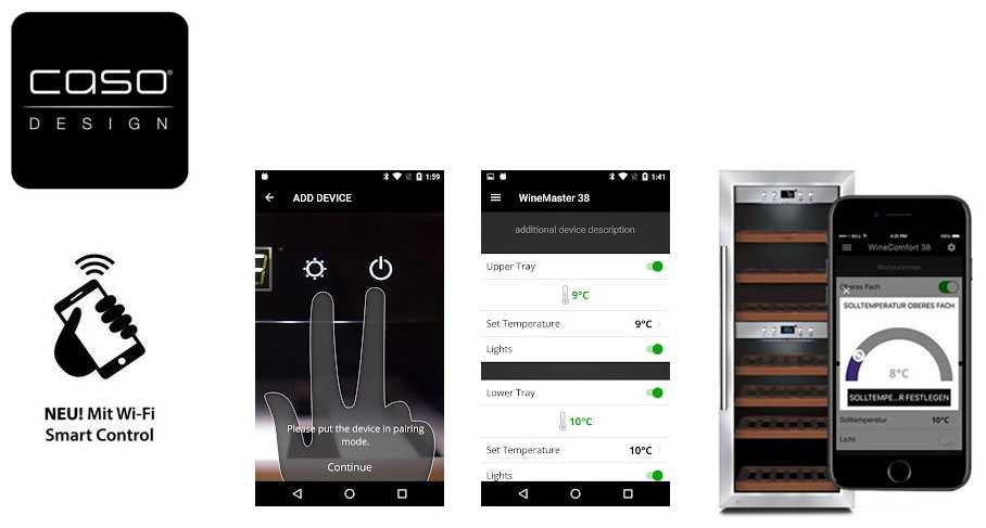 Винный шкаф Caso WineComfort 660 Smart