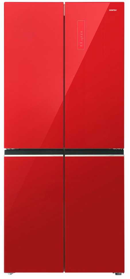 Многокамерный холодильник Centek CT-1744 NF Red Glass