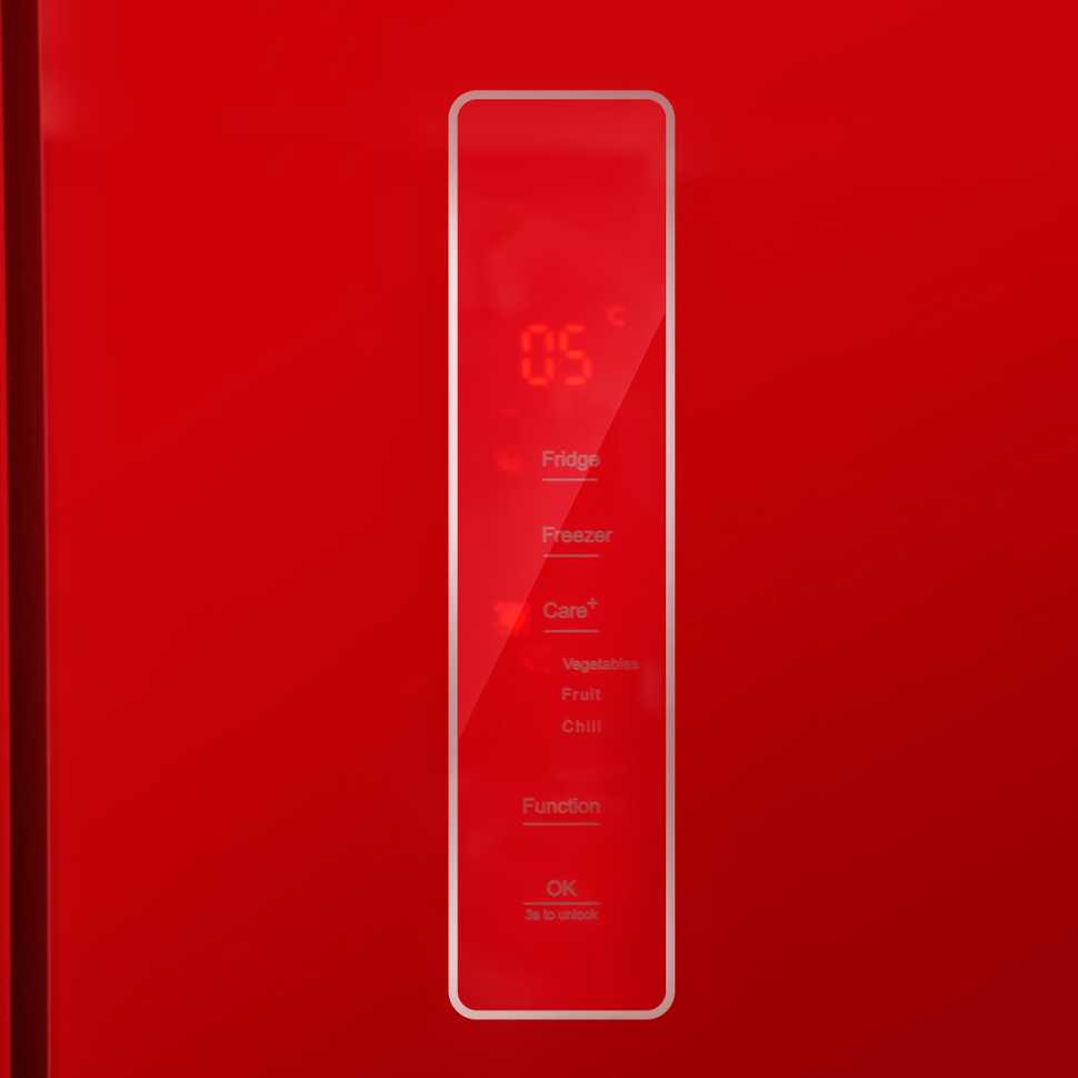 Многокамерный холодильник Centek CT-1744 NF Red Glass