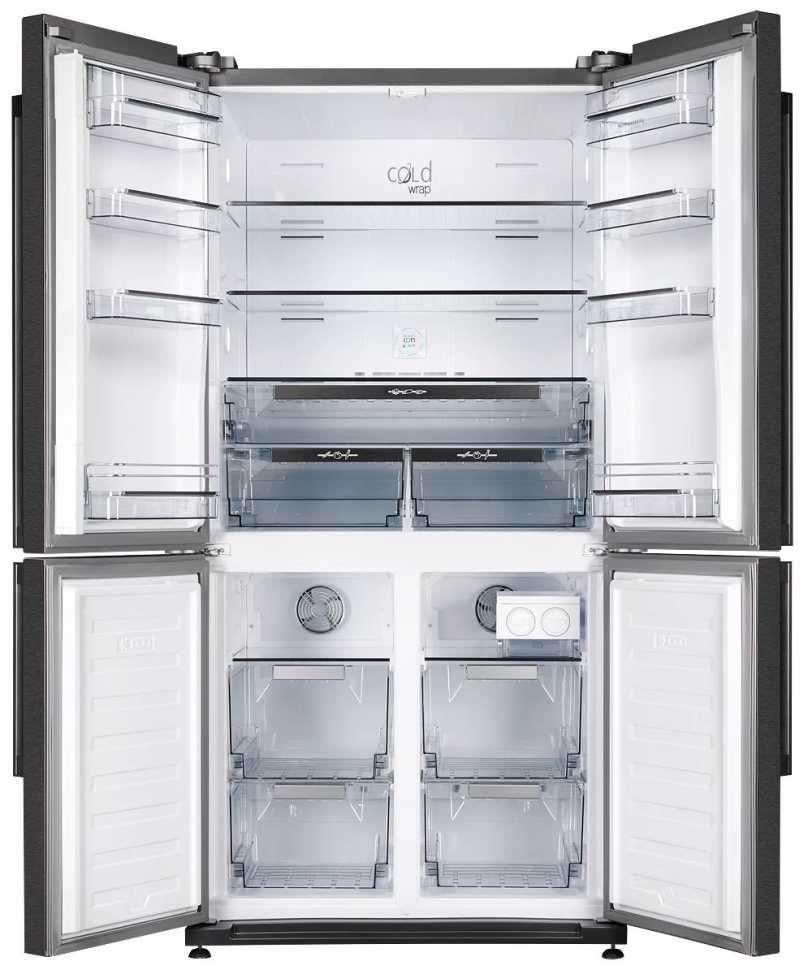 Многокамерный холодильник Kuppersberg NMFV 18591 DX, темный металл