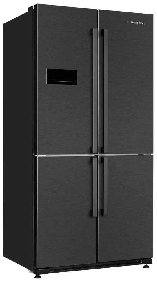 Многокамерный холодильник Kuppersberg NMFV 18591 DX, темный металл
