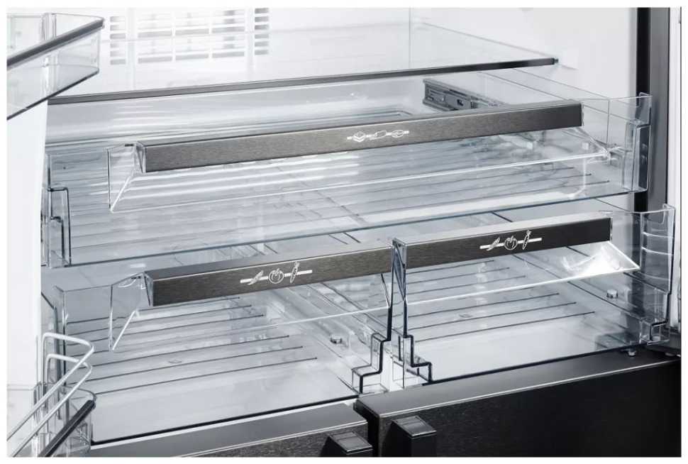 Многокамерный холодильник Kuppersberg NMFV 18591 DX, темный металл