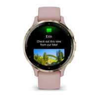 Умные часы Garmin Venu 3S розовые с золотистым безелем