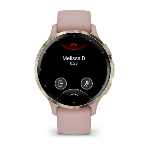 Умные часы Garmin Venu 3S розовые с золотистым безелем