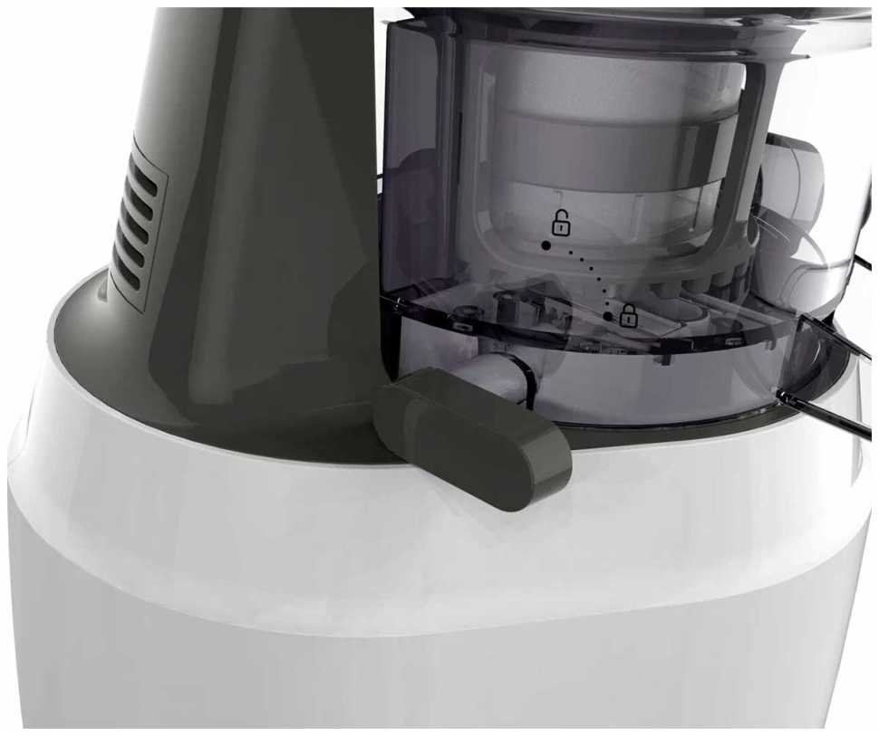 Соковыжималка Moulinex Juiceo ZU150110, белый/серый