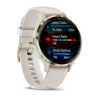 Умные часы Garmin Venu 3S цвета слоновой кости с золотистым безелем
