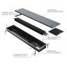 Конвектор внутрипольный Royal Thermo ATRIUM-110/250/800-DG-U-LB