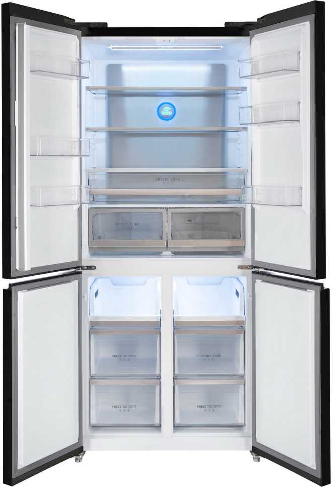 Многокамерный холодильник Hiberg RFQ-600DX NFGB inverter