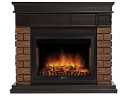 Портал Firelight Bricks Wood 25 камень темный, шпон венге