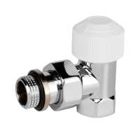 Набор термостатический для радиатора угловой Royal Thermo Design 1/2&quot;М30х1,5 (Хром)