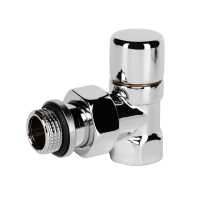 Набор термостатический для радиатора угловой Royal Thermo Design 1/2&quot;М30х1,5 (Хром)