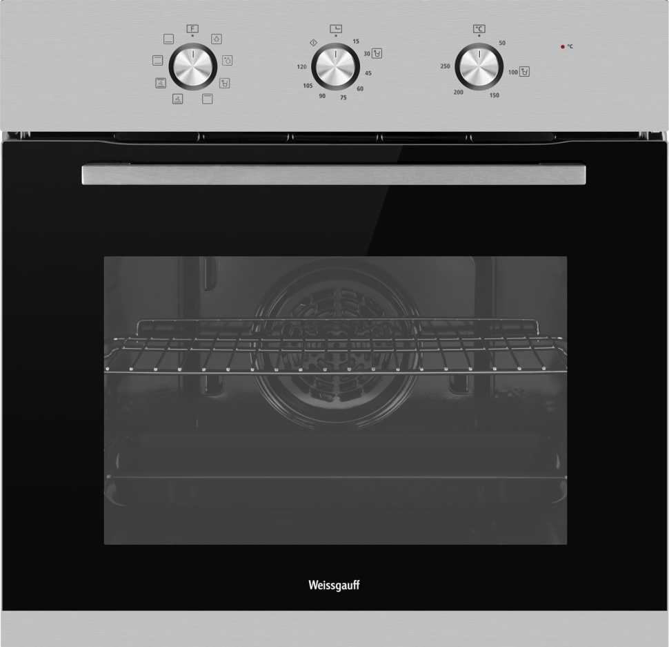 Электрический духовой шкаф Weissgauff EOM 208 PDX Steam Clean