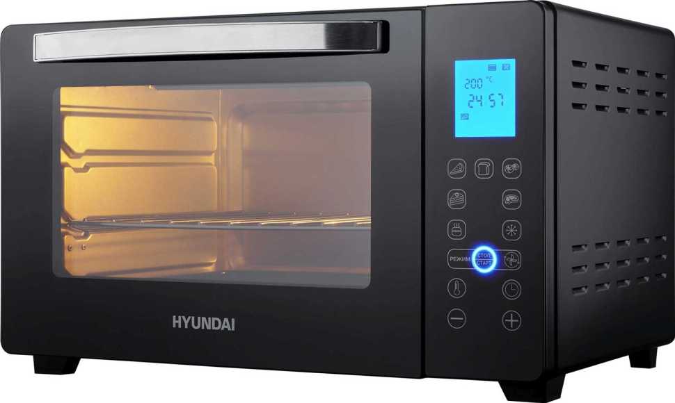 Электропечь Hyundai MIO-HY096 28 л., 1600 Вт, черный