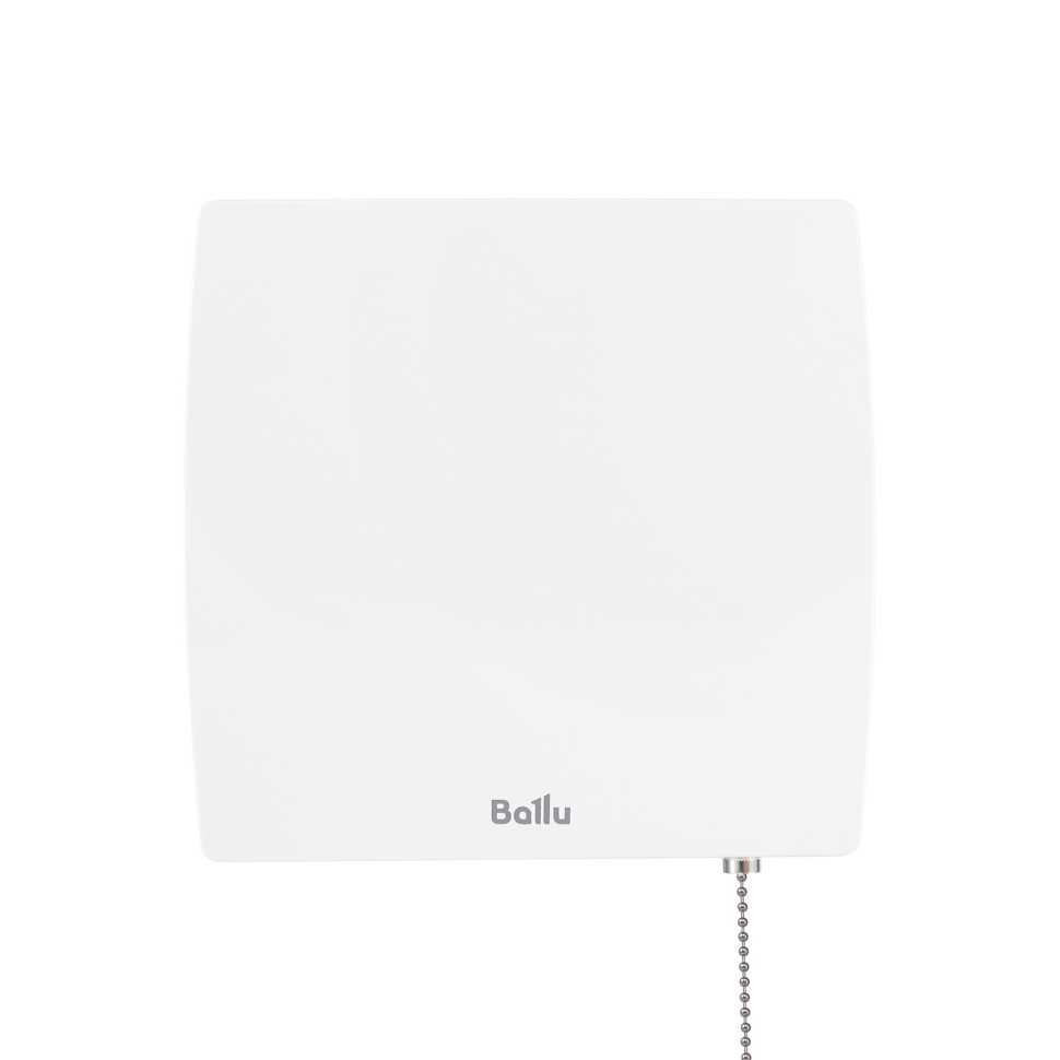 Вентилятор вытяжной Ballu BAF-SL 100 VP с обратным клапаном и тяговым выключателем