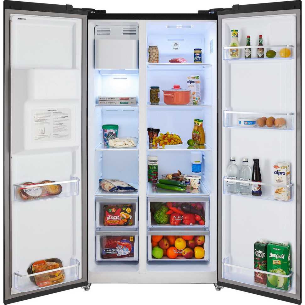 Холодильник Side-by-Side Hiberg RFS-650DX NFGB inverter