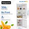 Встраиваемый двухкамерный холодильник Hotpoint HBH 20 белый