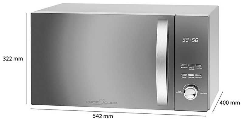 Микроволновая печь - СВЧ Profi Cook PC-MWG 1176 silber