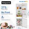 Встраиваемый двухкамерный холодильник Hotpoint HBH 18 белый