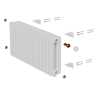 Дизайн-радиатор Royal Thermo Shift Q30 VC2030 - 32 секц. RAL9016