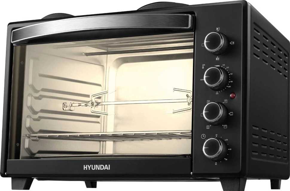 Электропечь Hyundai MIO-HY099 45 л., 1600 Вт, черный