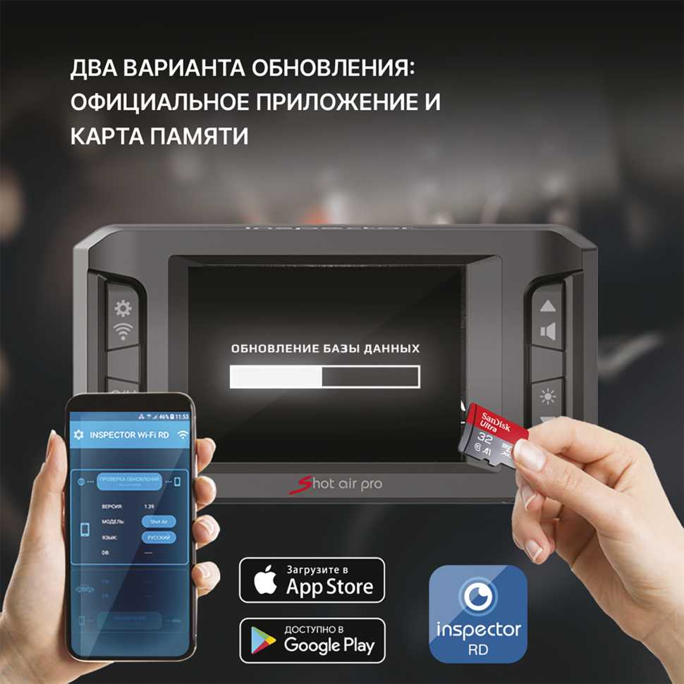 Inspector Shot Air Pro - сигнатурный радар-детектор с LNA усилителем