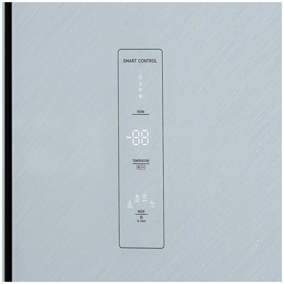 Многокамерный холодильник Бирюса CD 496 TWG, текстурированное белое стекло