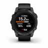 Умные часы Garmin Epix Pro (Gen 2) Sapphire Edition 47 мм, титановый, угольно-серый DLC, черный ремешок