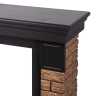 Портал Firelight Forte Wood Classic камень темный, шпон венге