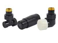 Комплект трехосевой SCHLOSSER STANDARD MINI 1/2&quot; правый, Ral 9005, с термоголовкой MINI M30x1,5
