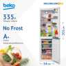 Двухкамерный холодильник Beko B3R0CNK332HW белый
