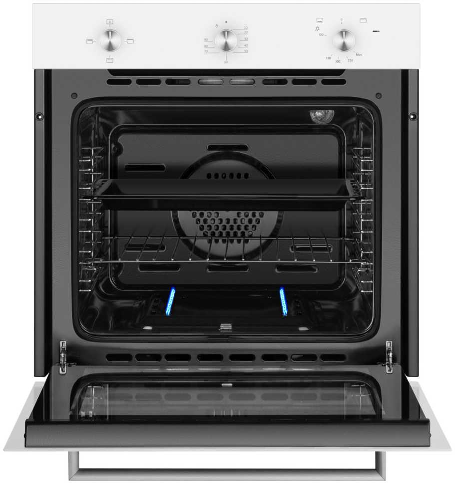 Газовый духовой шкаф Weissgauff WGO 702 White Glass