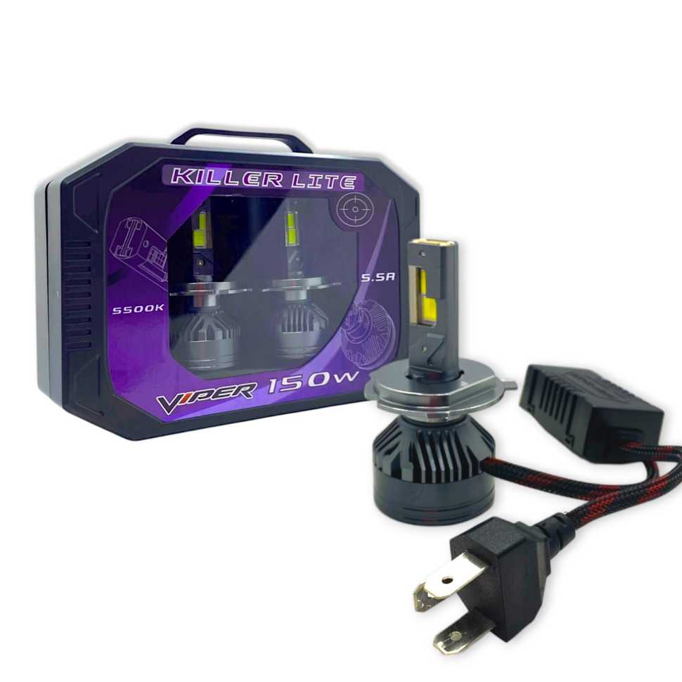 Комплект LED ламп головного света VIPER KILLER LITE H4 150W