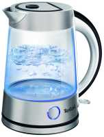 Чайник электрический Tefal Glass KI760D30, серебристый