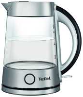 Чайник электрический Tefal Glass KI760D30, серебристый