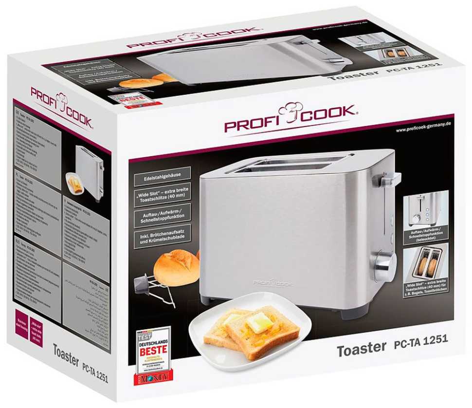 Тостер Profi Cook PC-TA 1251 inox