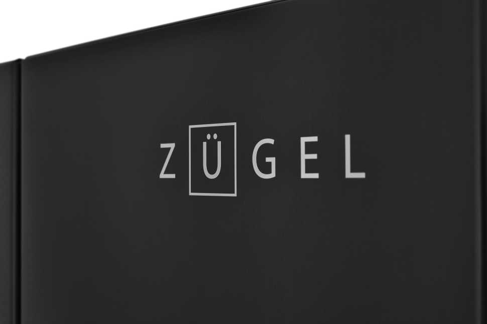 Многокамерный холодильник Zugel ZRFD361B, черный
